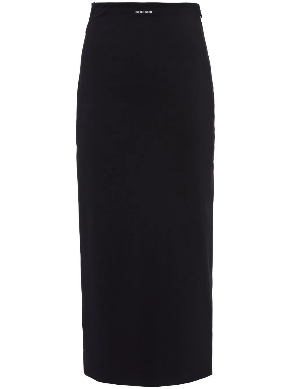 Miu Miu high-waist stretch midi skirt