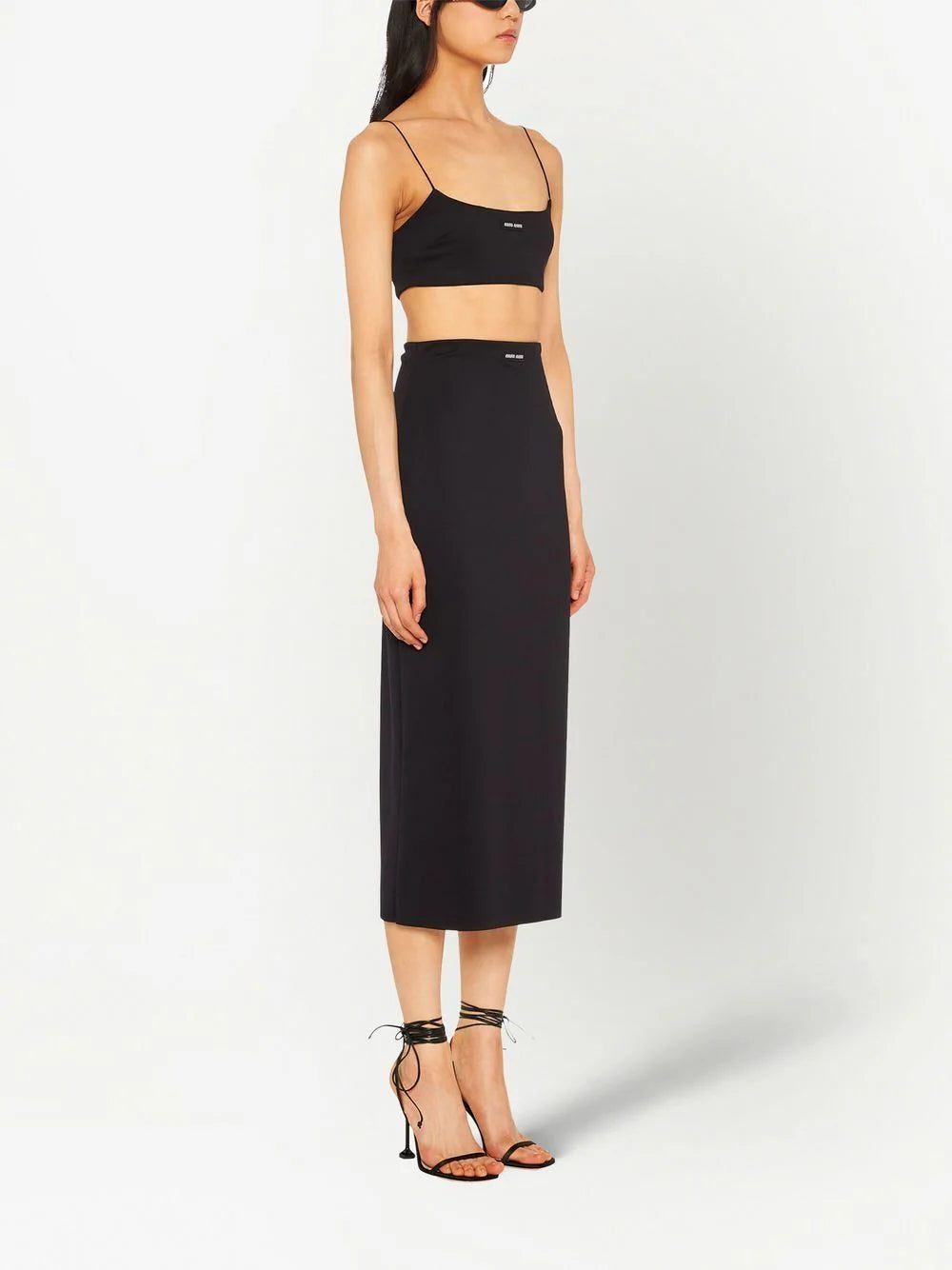 Miu Miu high-waist stretch midi skirt - Image 3