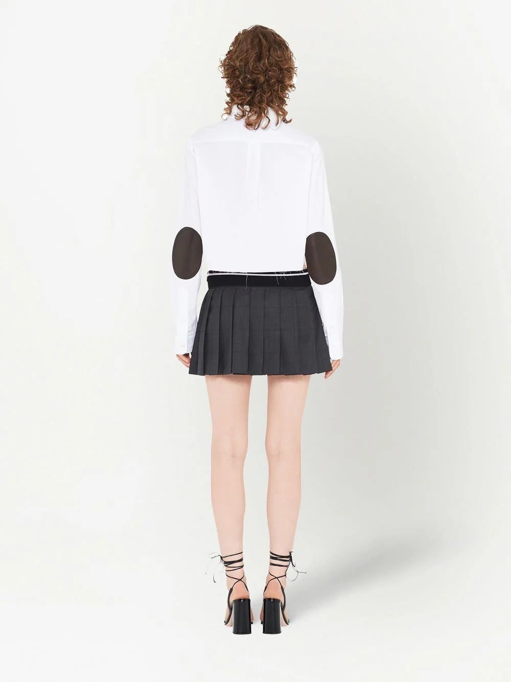 Miu Miu Glen plaid-check pleated mini skirt - Image 4