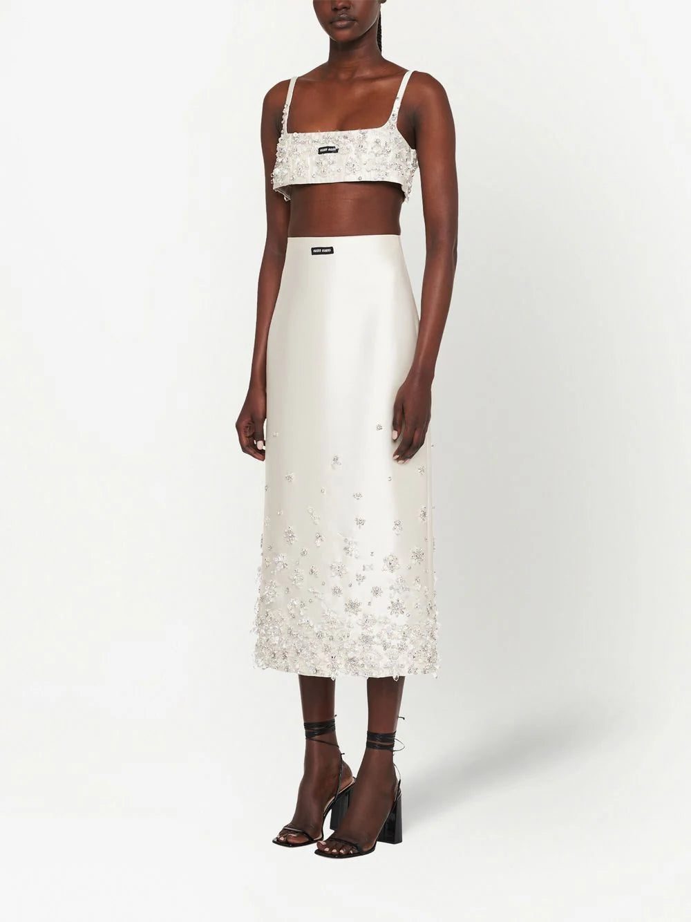 Miu Miu floral-embellished midi skirt - Image 2