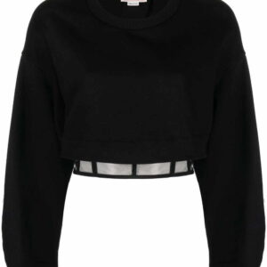 Alexander McQueen  layered cropped sweatshirt
