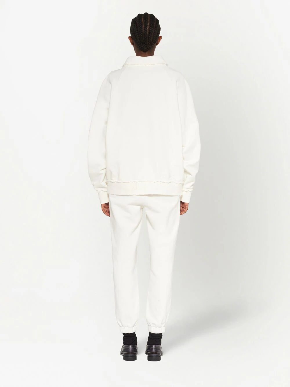 Miu Miu logo-patch polo sweatshirt - Image 2