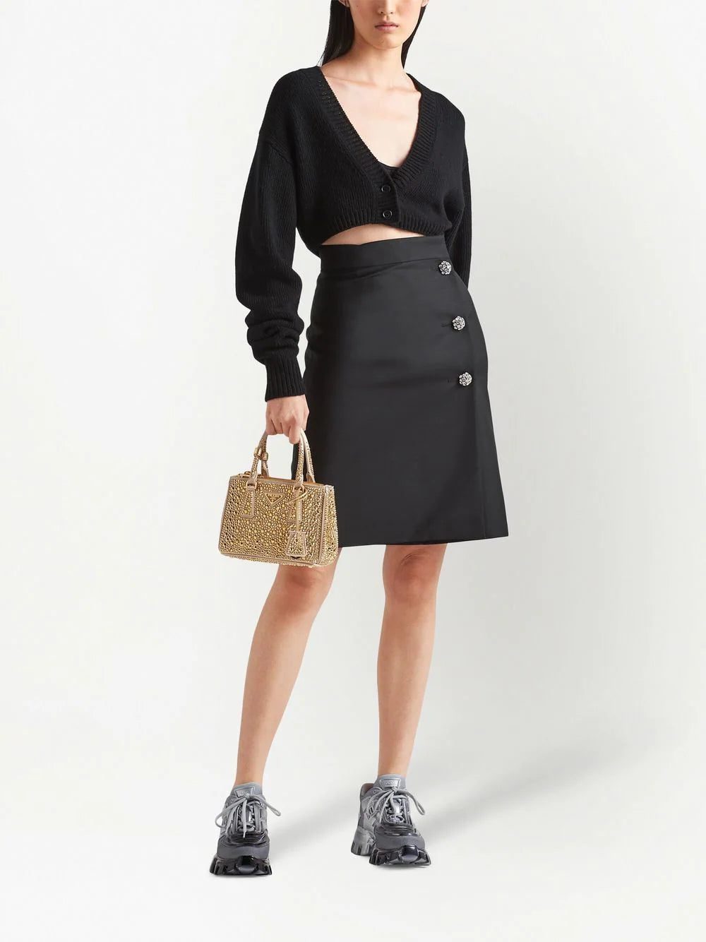 Prada high-waisted kid mohair skirt - Image 2