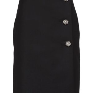 Prada  high-waisted kid mohair skirt