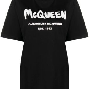 Alexander McQueen  logo-print cotton T-shirt
