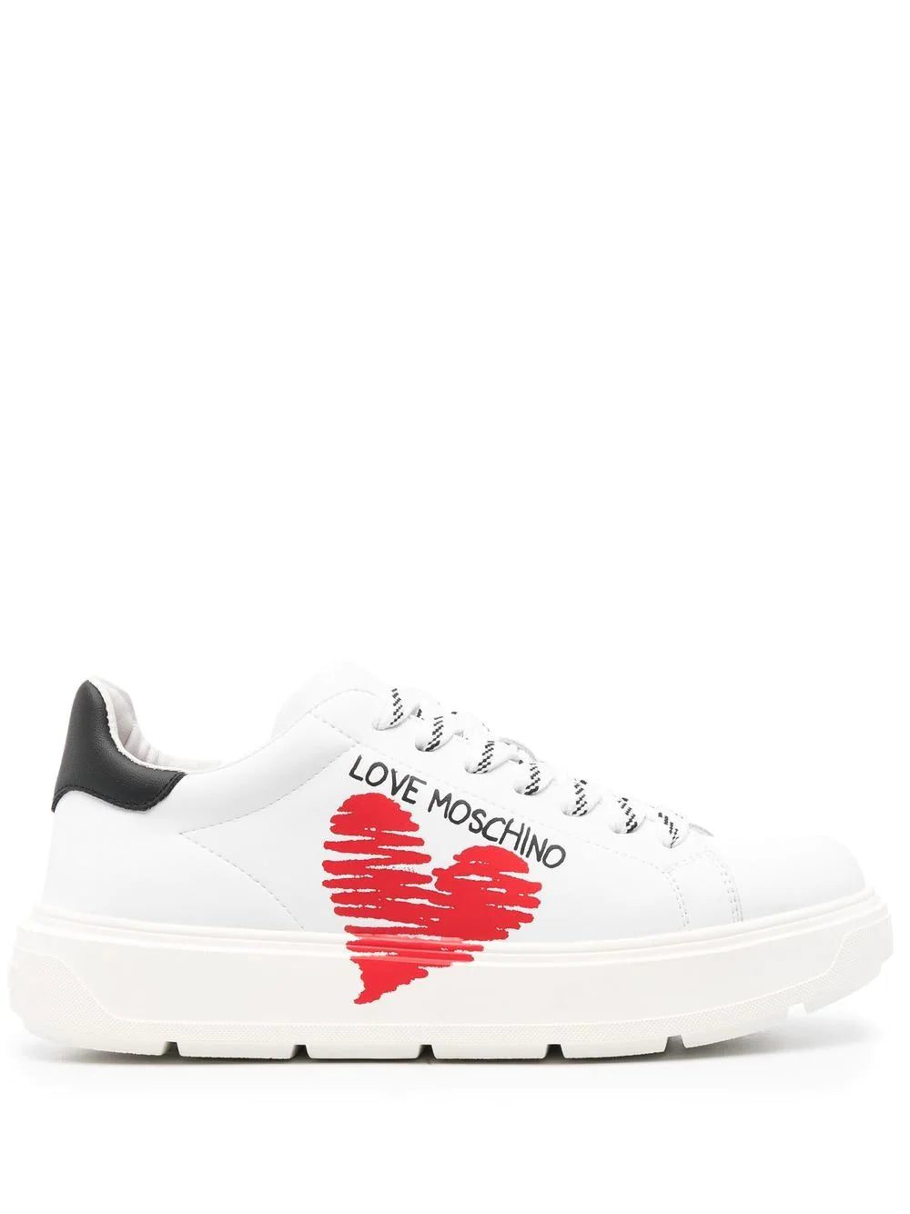 Love Moschino heart-print platform sneakers