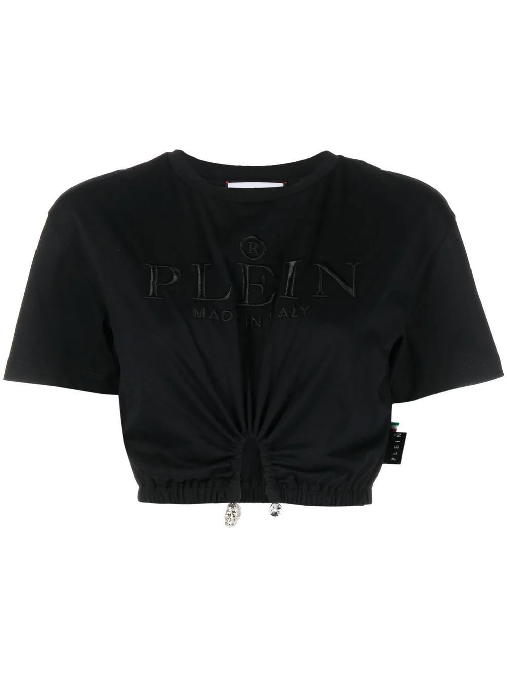 Philipp Plein embroidered-logo cropped T-shirt