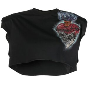 Philipp Plein  Love Tattoo cropped T-shirt