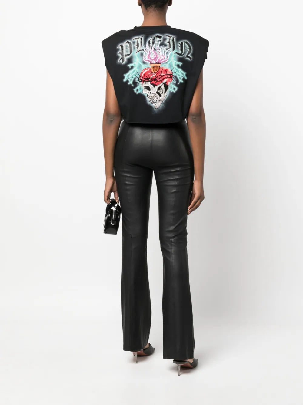 Philipp Plein Love Tattoo cropped T-shirt - Image 2