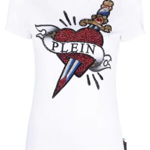 Philipp Plein  embellished-logo detail T-shirt