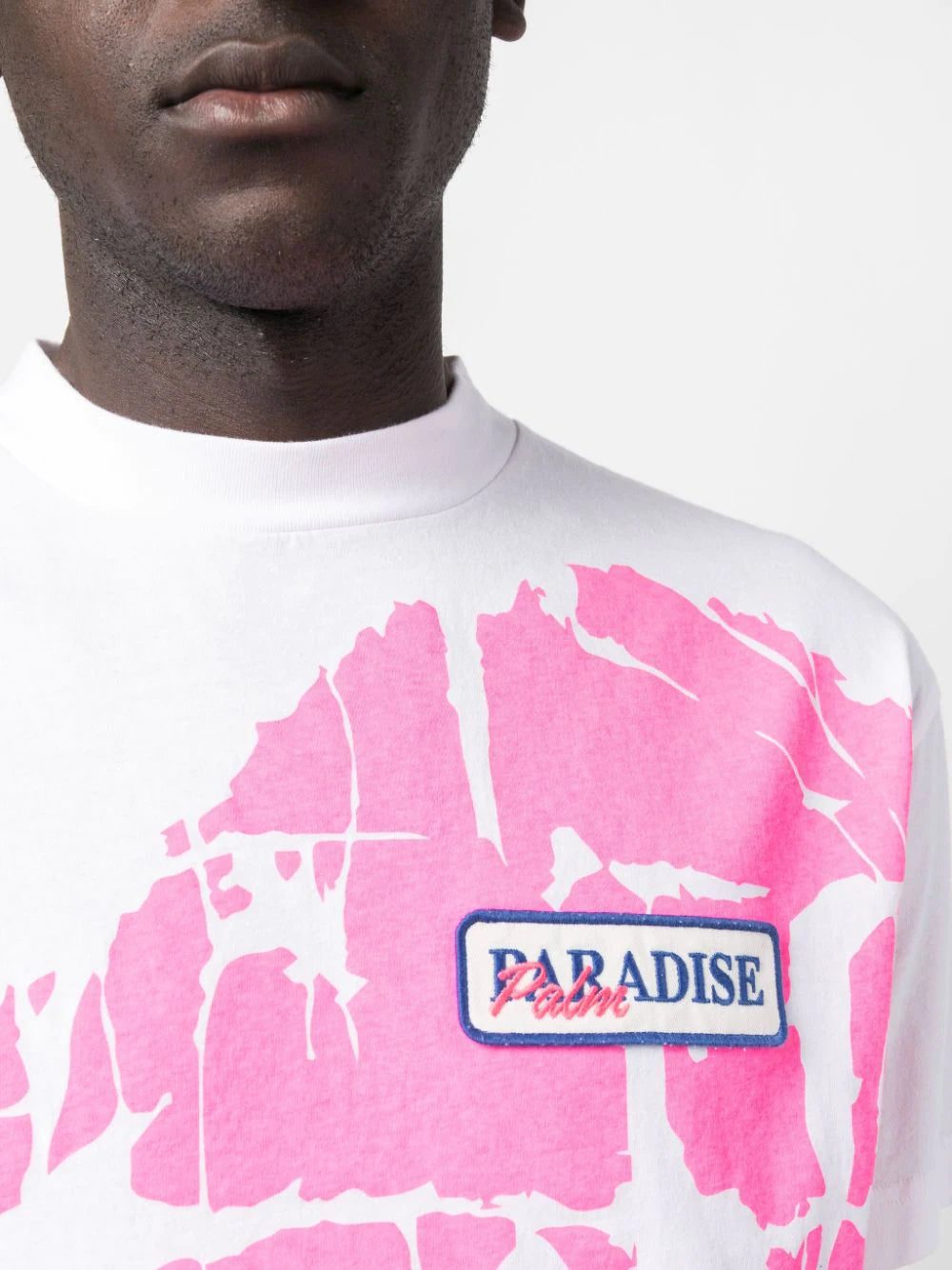 Palm Angels logo-patch cotton T-shirt - Image 4