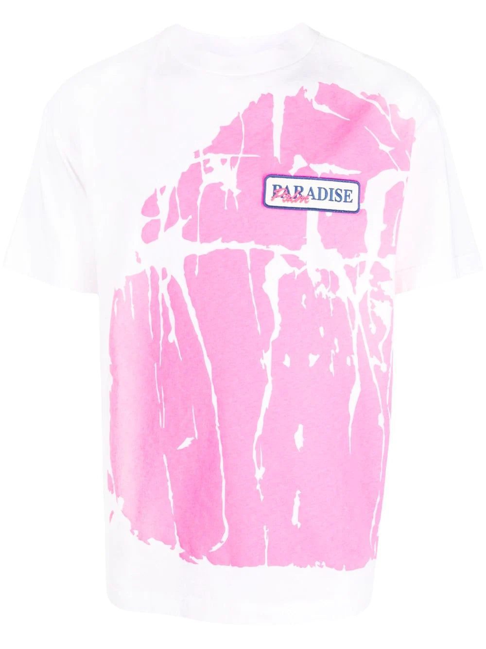 Palm Angels logo-patch cotton T-shirt