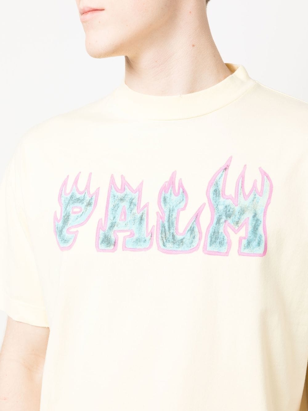 Palm Angels Flames logo-print T-shirt - Image 4