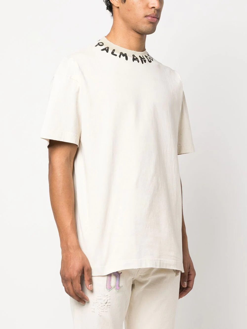 Palm Angels logo-print cotton T-shirt - Image 3