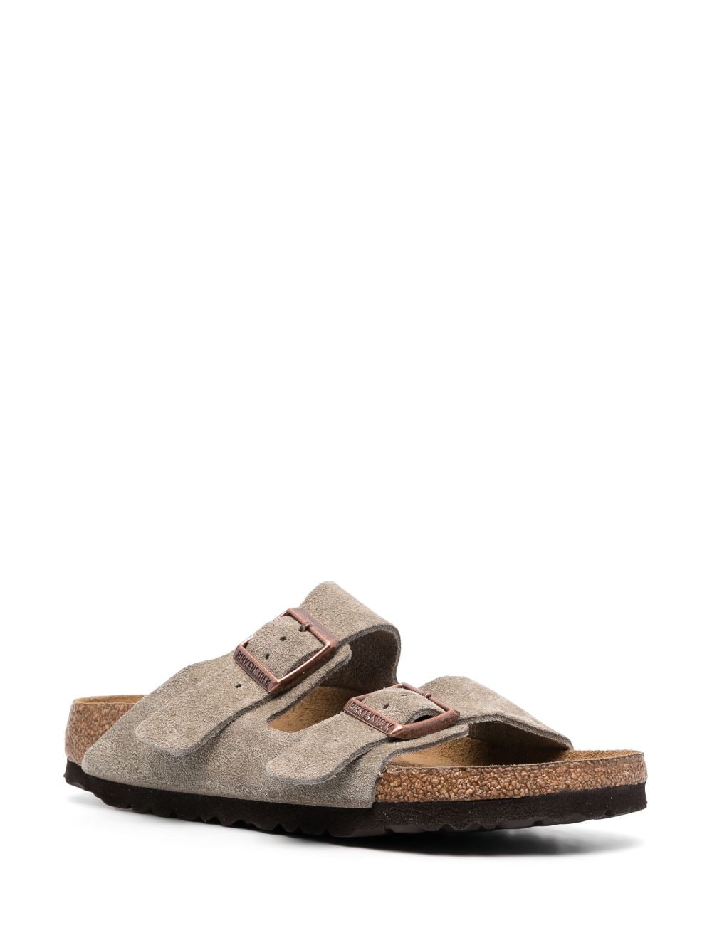 Birkenstock buckle-fastening suede slides - Image 2