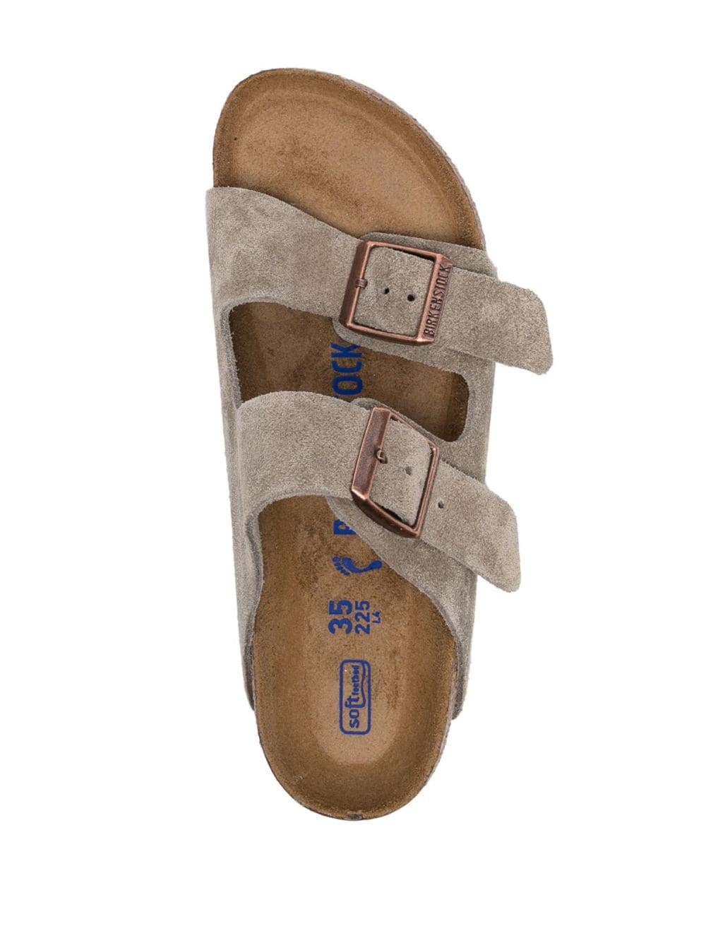 Birkenstock buckle-fastening suede slides - Image 4