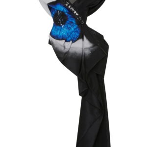 Alexander McQueen  graphic-print side train top