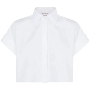 Alexander McQueen  cropped short-sleeved shirt