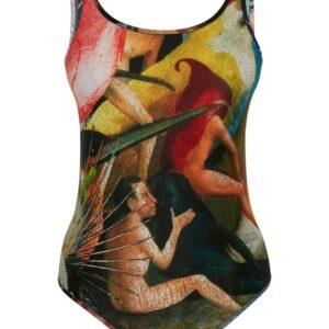 Alexander McQueen  Hieronymus Bosch-print jersey bodysuit