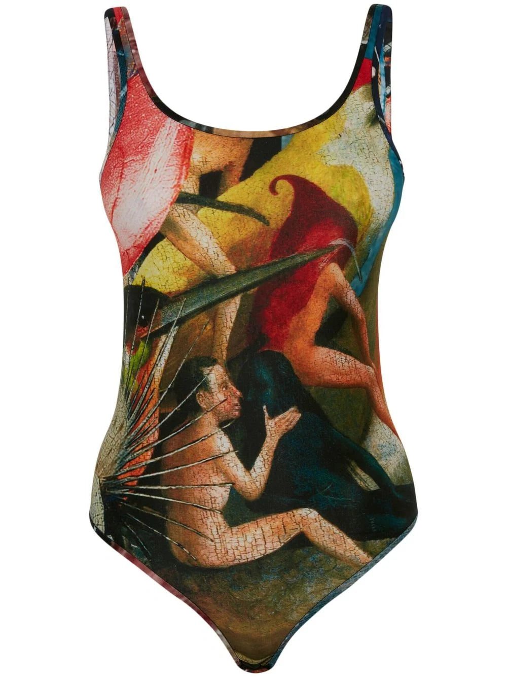 Alexander McQueen Hieronymus Bosch-print jersey bodysuit
