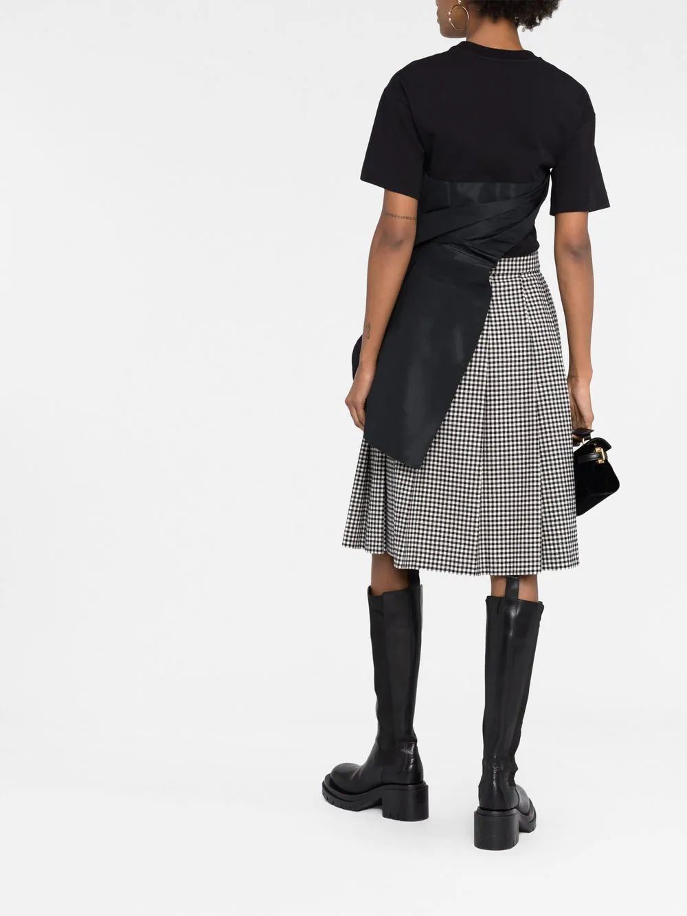 Alexander McQueen ruched-detail asymmetric T-shirt - Image 4