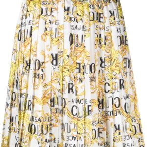 Versace Jeans Couture baroque-print pleated skirt