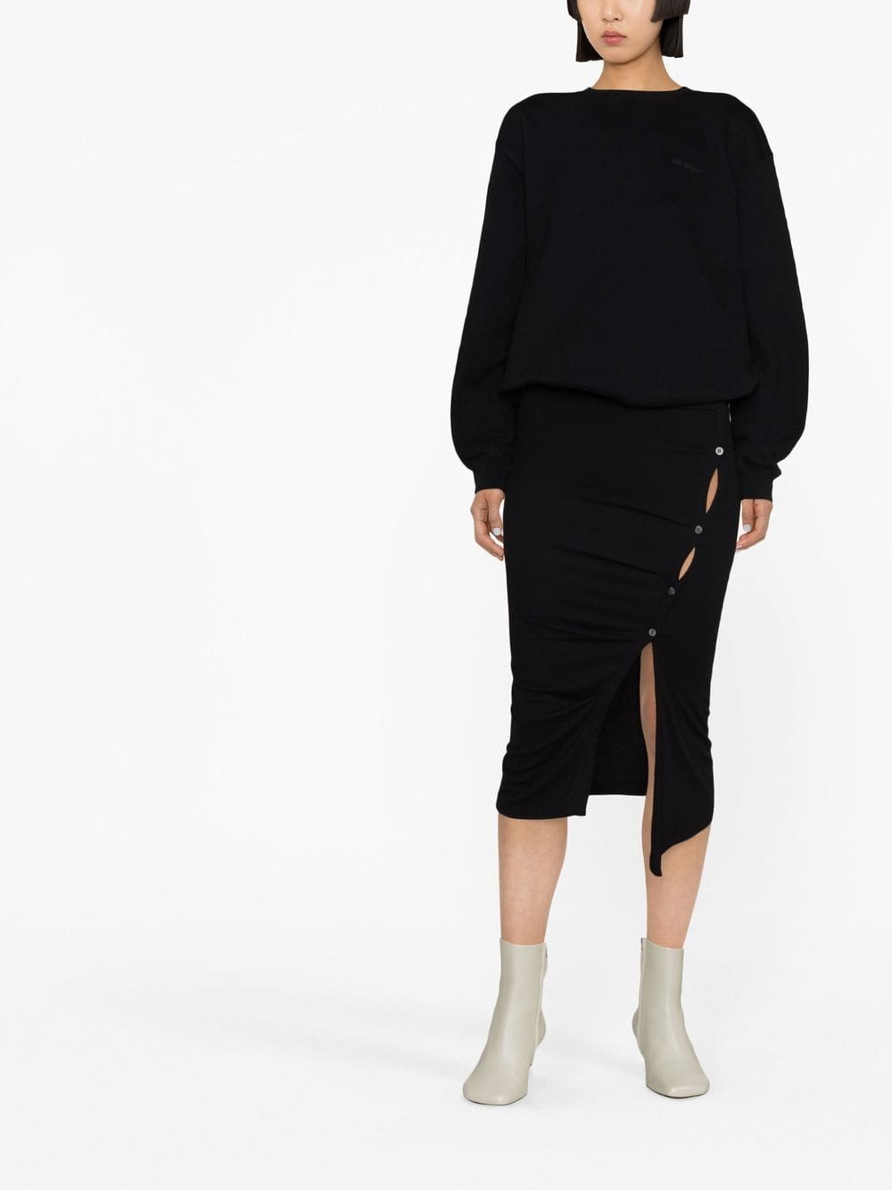 Off-White Diag-print cotton sweatshirt - Image 3