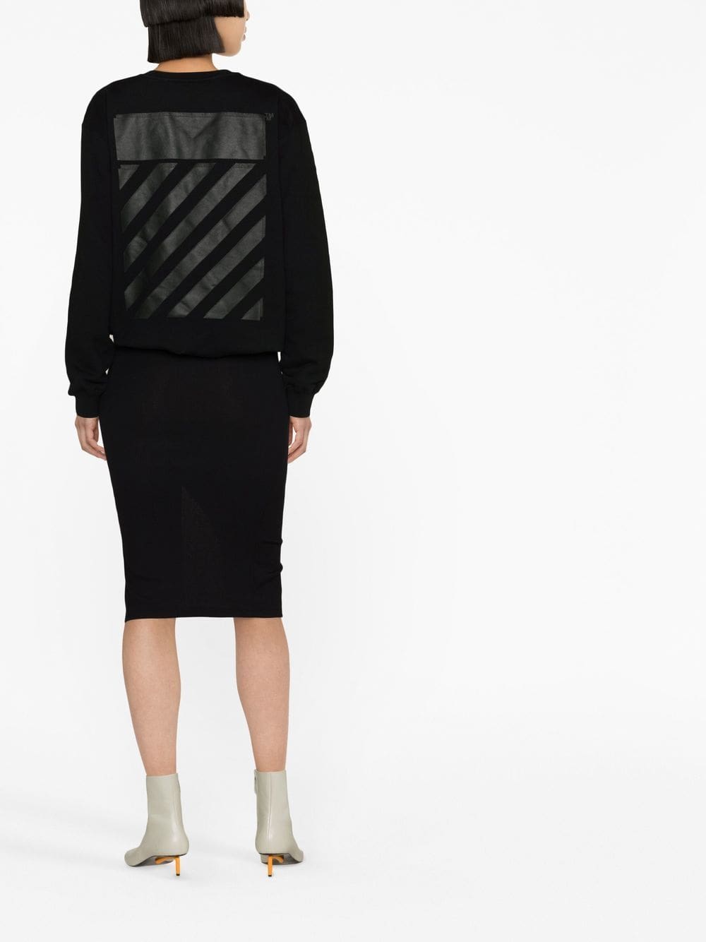 Off-White Diag-print cotton sweatshirt - Image 2