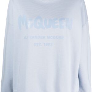 Alexander McQueen  logo-print cotton sweatshirt