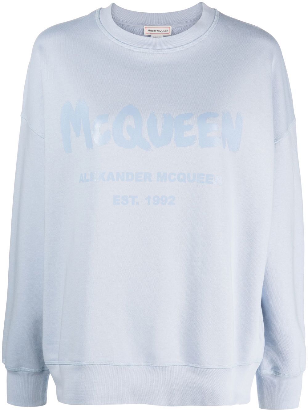 Alexander McQueen logo-print cotton sweatshirt
