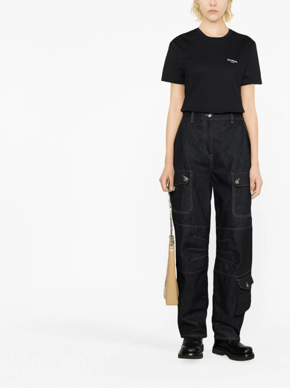 Balmain logo-print cotton T-shirt - Image 2