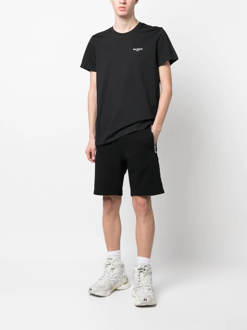 Balmain logo-print organic cotton T-shirt - Image 2