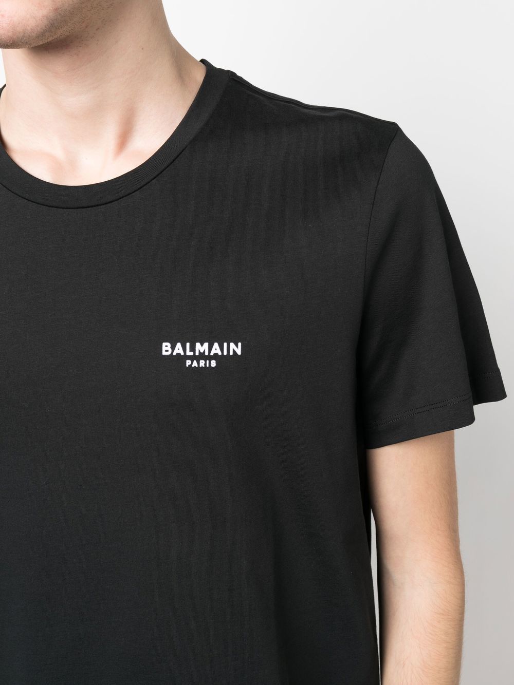 Balmain logo-print organic cotton T-shirt - Image 4
