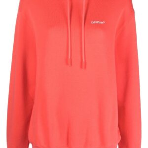 Off-White logo-embroidered hoodie