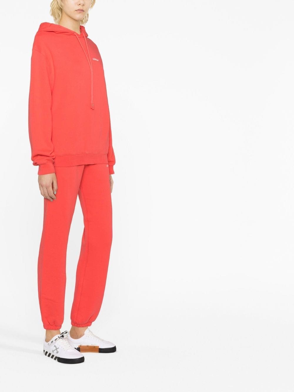 Off-White logo-embroidered hoodie - Image 4