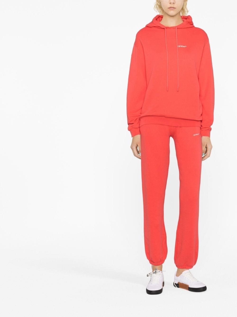 Off-White logo-embroidered hoodie - Image 2