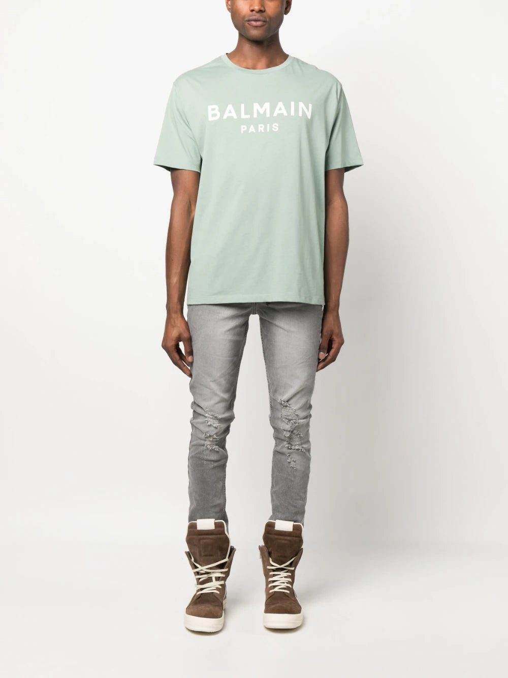 Balmain logo-print cotton T-shirt - Image 2