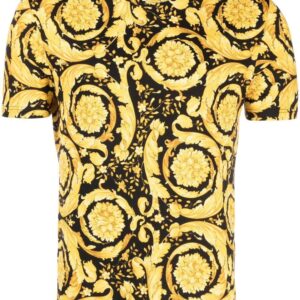 Versace  baroque-print crew neck T-shirt