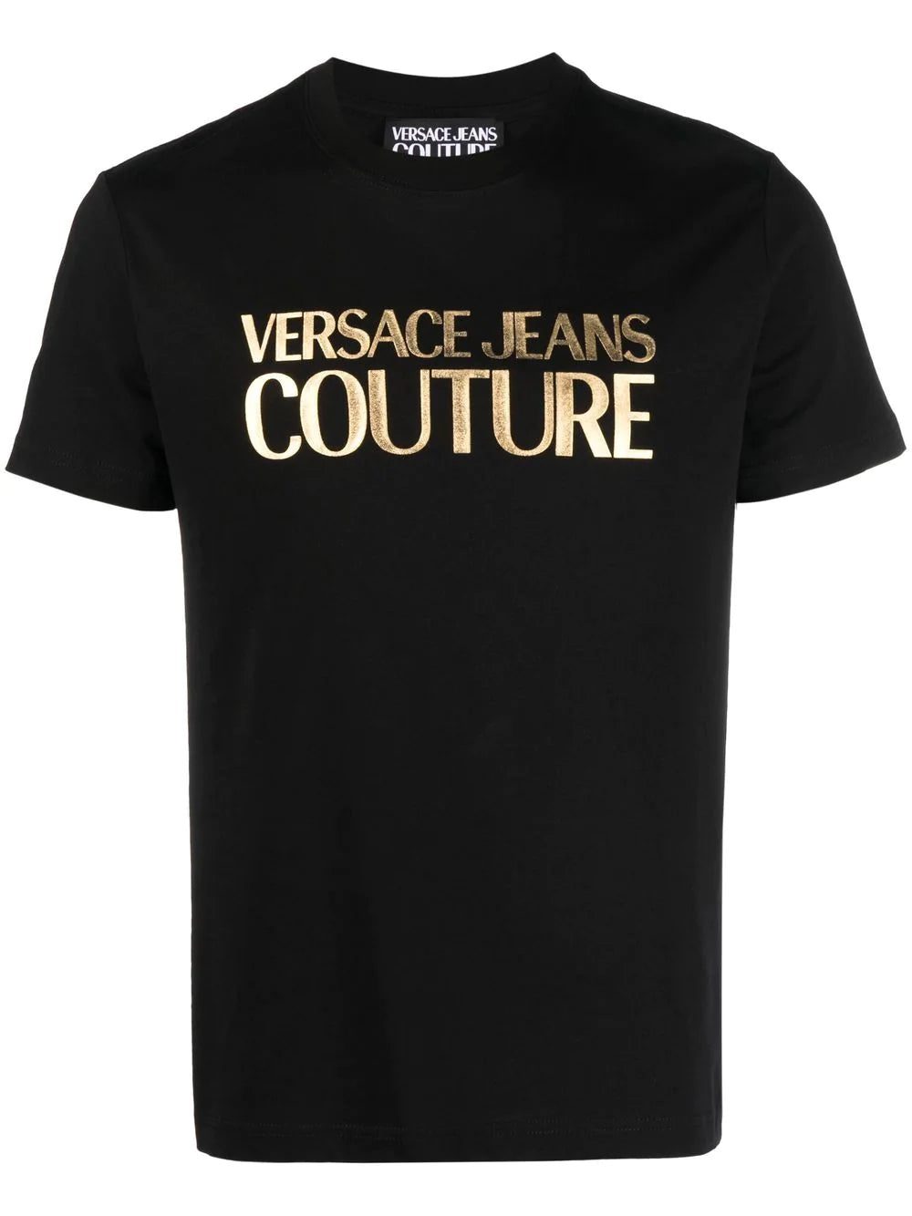 Versace Jeans Couture foil logo-print cotton T-shirt