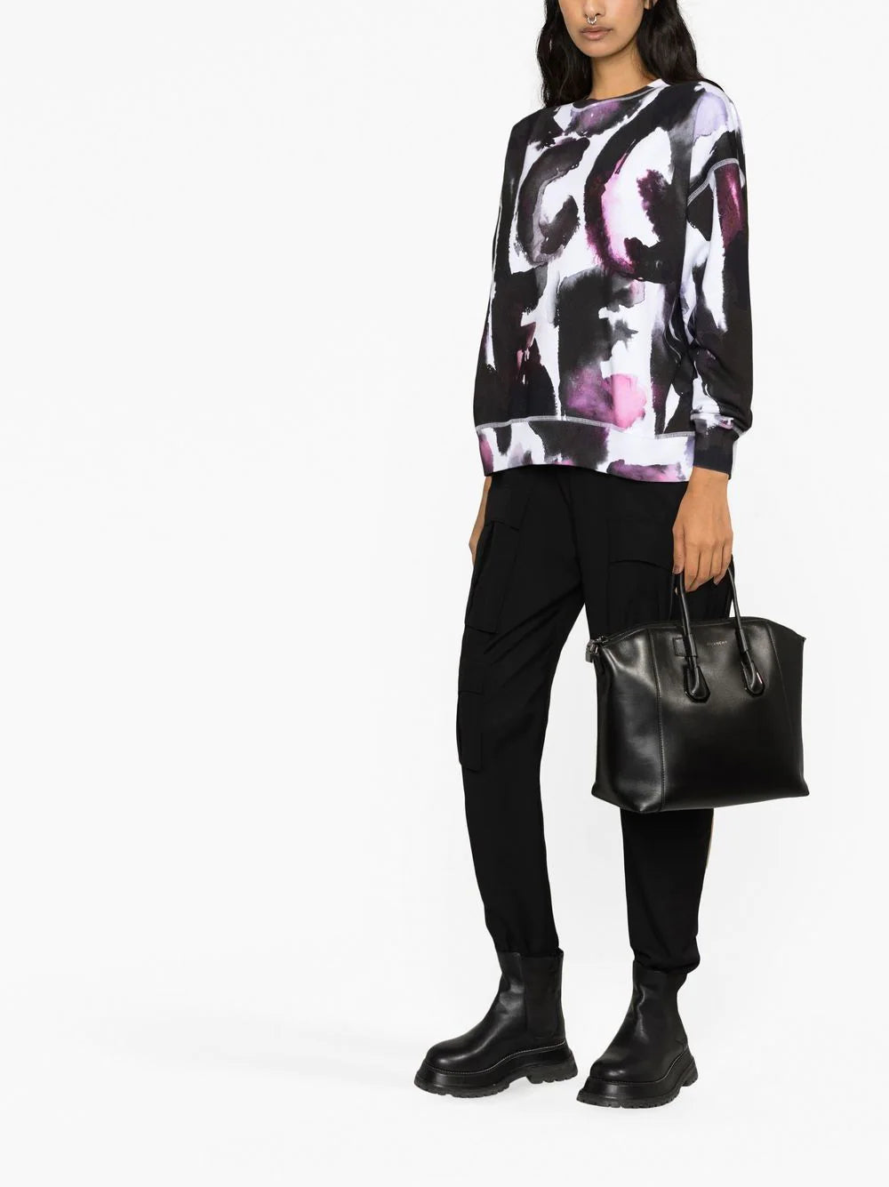 Alexander McQueen logo-print crew neck sweatshirt - Image 4