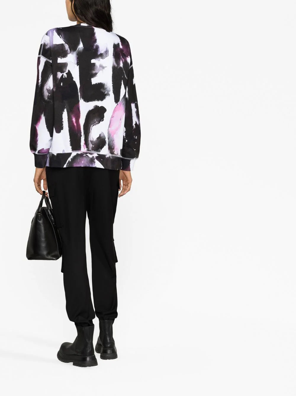 Alexander McQueen logo-print crew neck sweatshirt - Image 3
