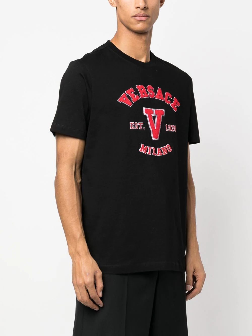 Versace logo appliqué T-shirt - Image 3