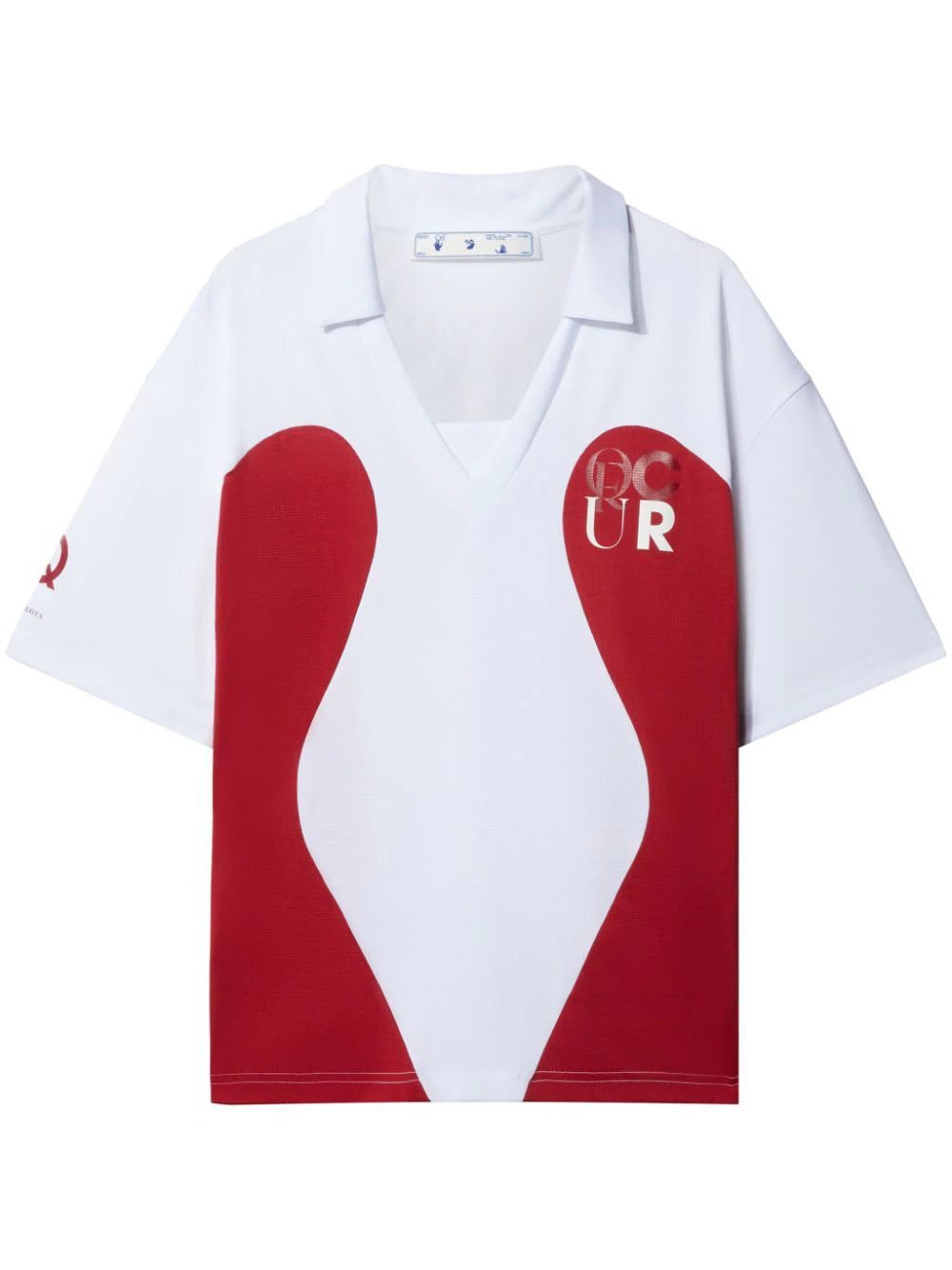 Off-White logo-print football T-shirt