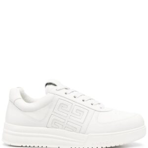 Givenchy White G4 Leather Low-Top Sneakers