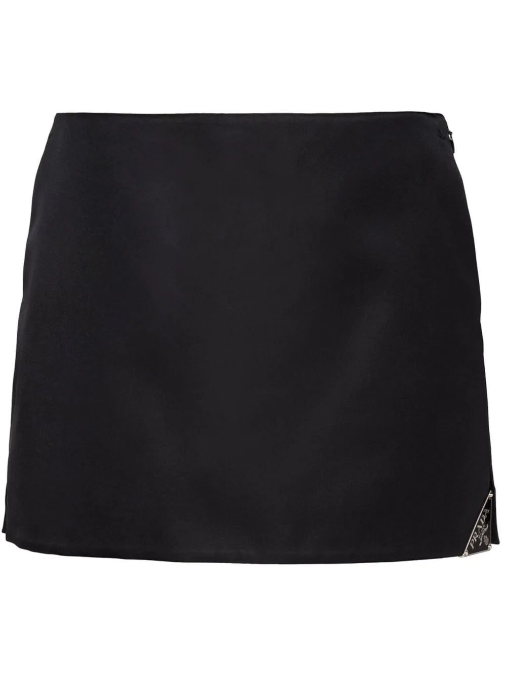 Prada triangle-logo mini skirt