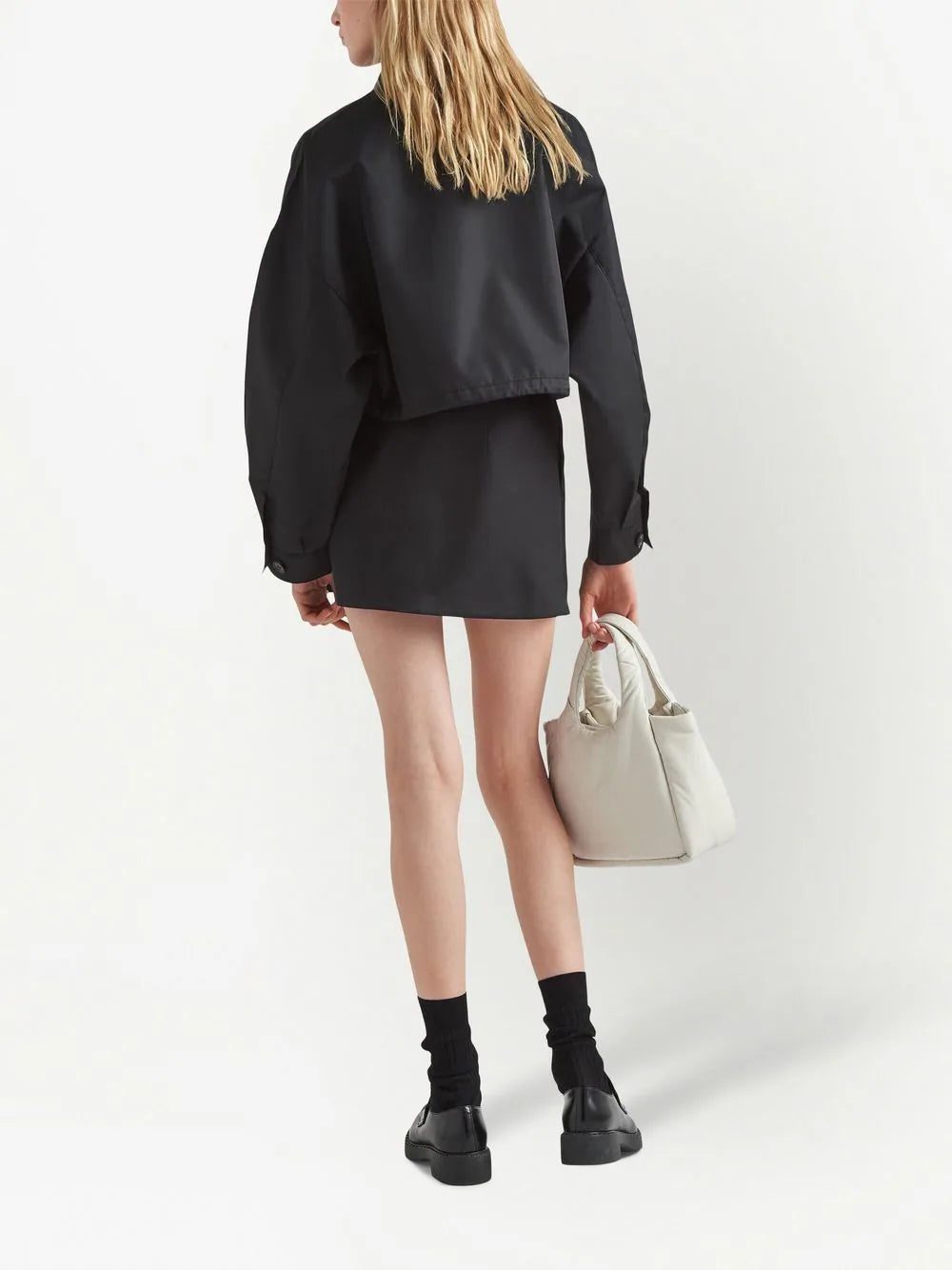 Prada triangle-logo mini skirt - Image 3