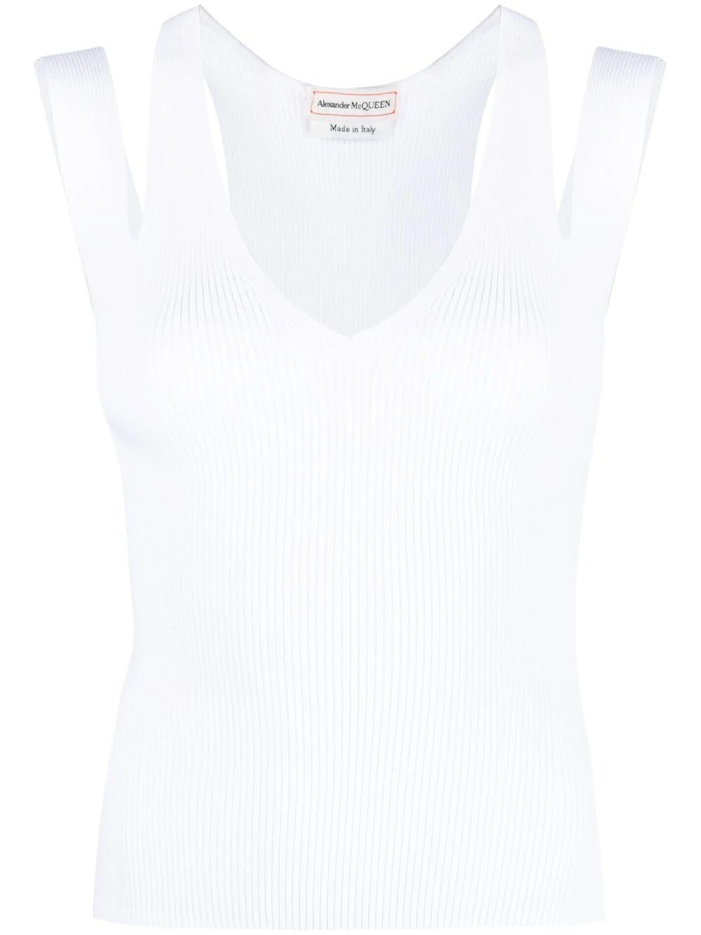 Alexander McQueen cut-out sleeveless top
