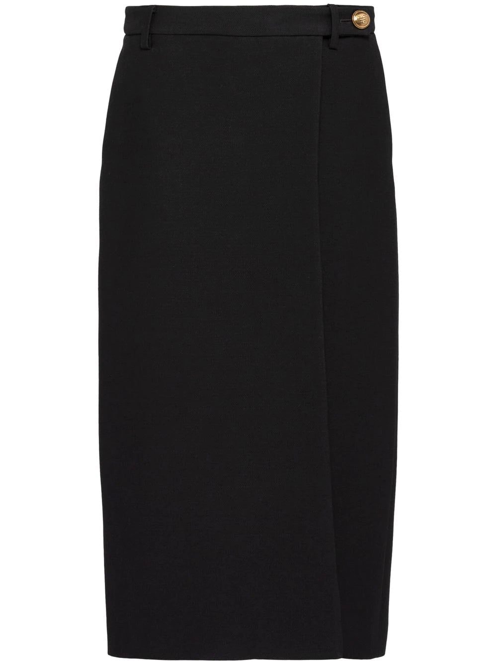 Prada tricotine midi skirt