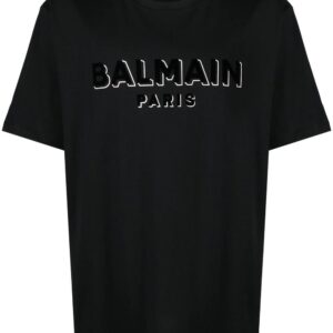 Balmain  logo-patch T-shirt