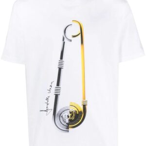 Versace  Safety Pin logo-print T-shirt